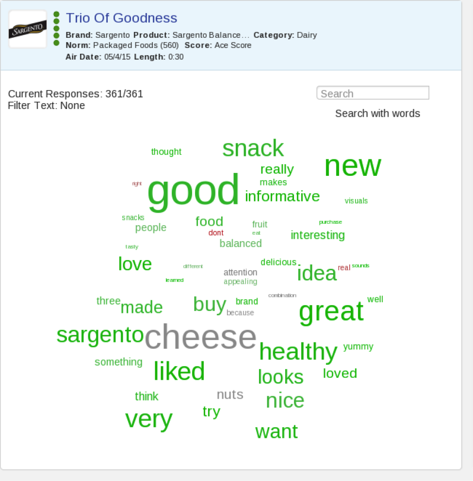 Sargento Word Cloud