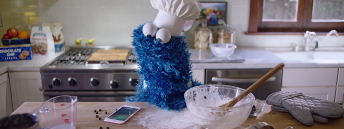 Cookie Monster Strikes Again for Apple